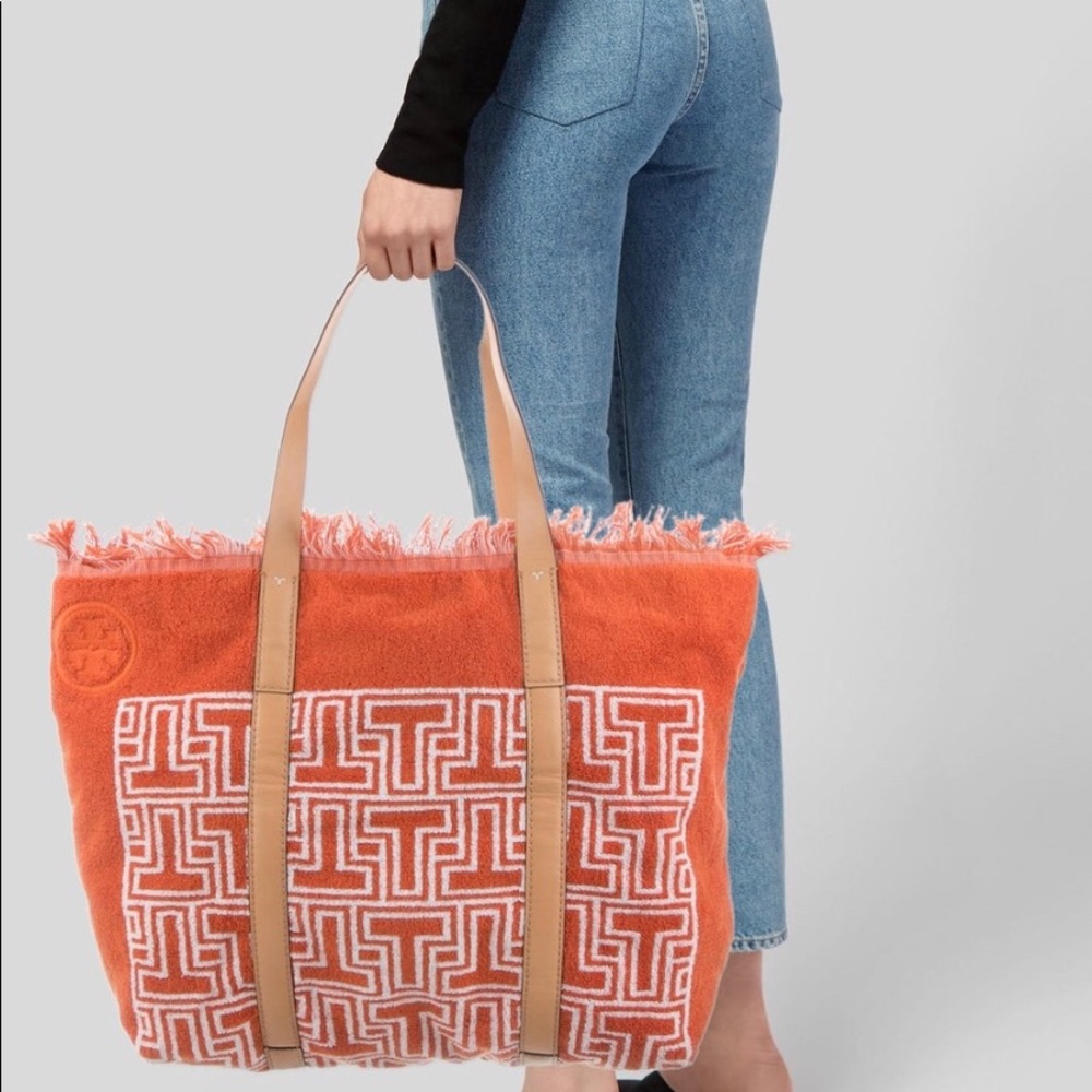 SOLD!!! NEW, AUTHENTICATED TORY BURCH Terry Tote - Picture 7 of 8